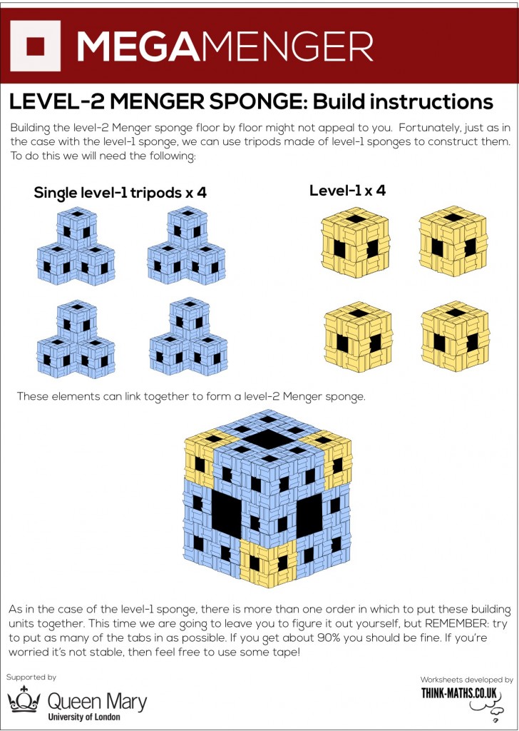 Mega-tripod construction method for level-2 sponge