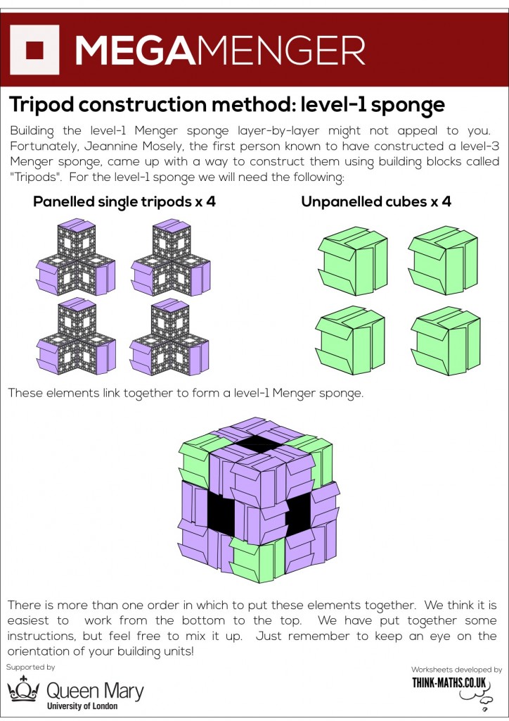 Tripod construction method for level-1 sponge