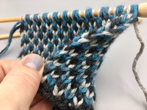 3 color scarf knitting pattern