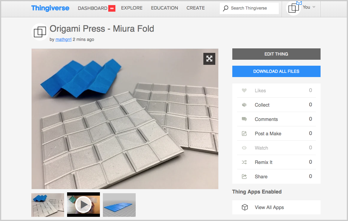 Free Origami 3d Printing Models For Download