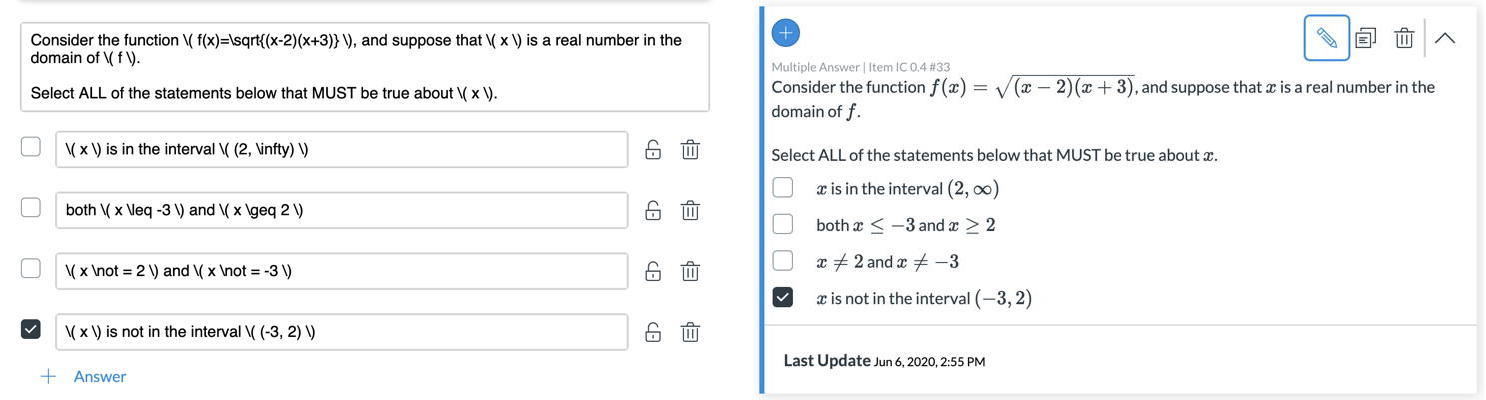 creating math assignments in canvas