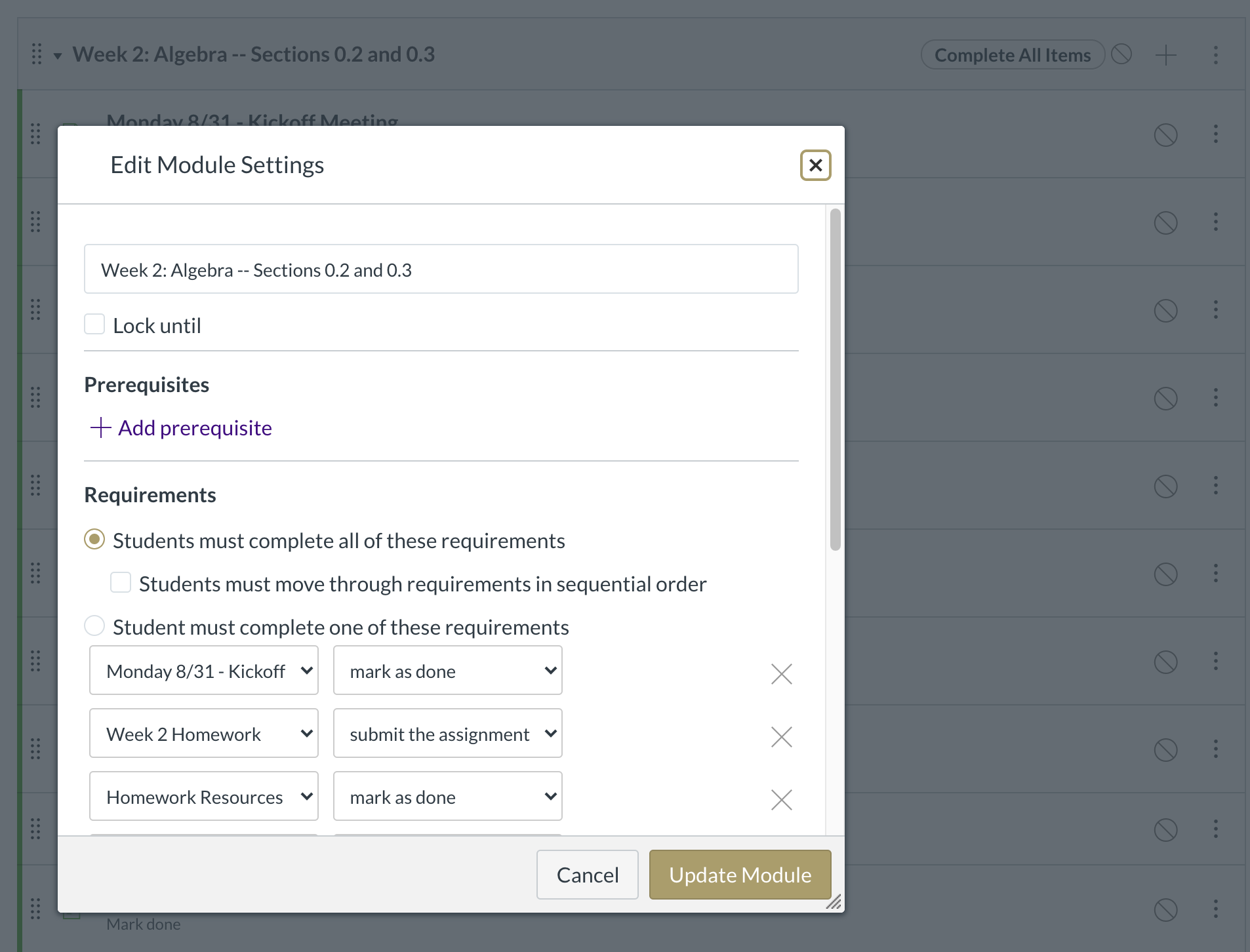 creating math assignments in canvas