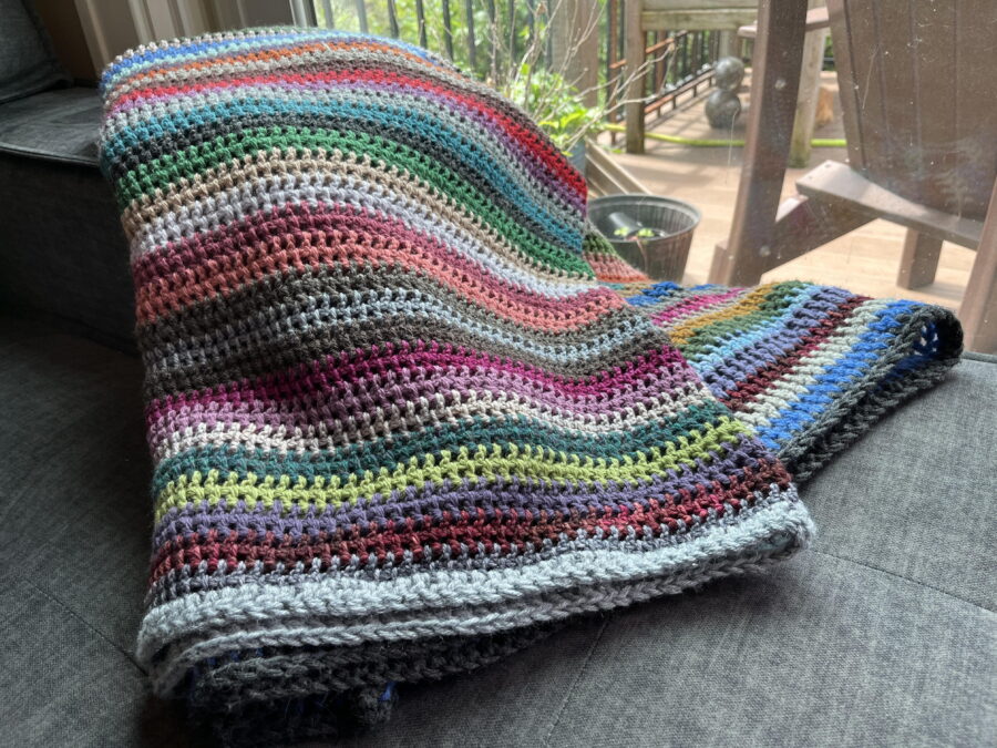 Crochet Rainbow Blanket - mathgrrl